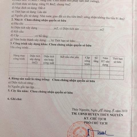 Cần bán đất xã Thủy Đường, thôn Thường Sơn