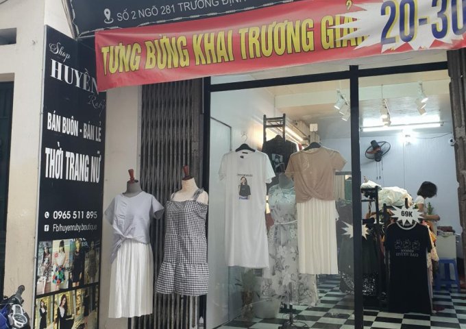 Sang nhượng shop thời trang tại 281 Trương Định, Hai Bà Trưng, Hà Nội