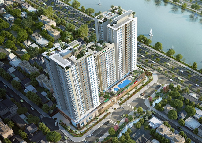 Cần bán gấp chung cư Blue Sapphire, Quận 6, 75m2, 2PN, chỉ 1,55 tỷ