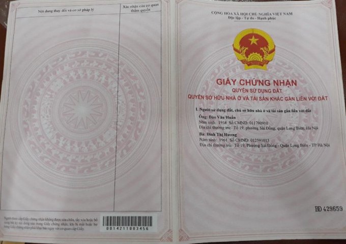 Bán nhà mặt phố Vũ Xuân Thiều, số 87