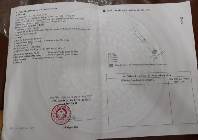 Bán nhà mặt phố Vũ Xuân Thiều, số 87