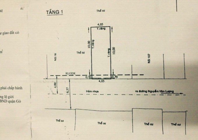 Bán nhà hẻm 209, Nguyễn Văn Lượng, Phường 10, Gò Vấp 3,55 tỷ