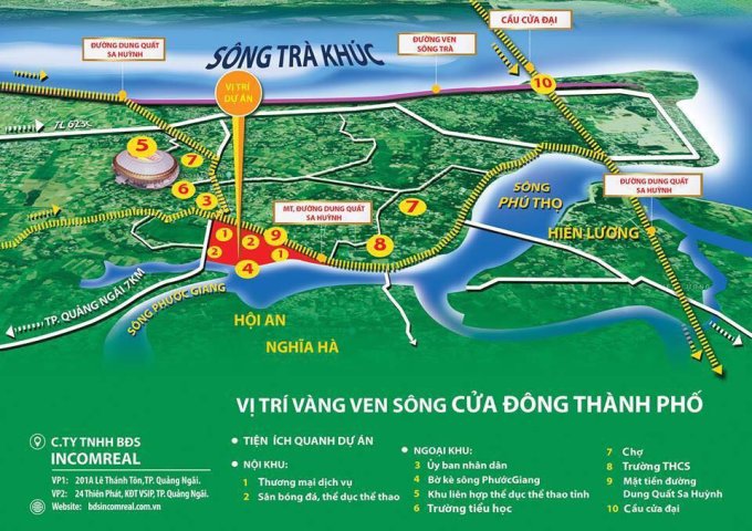 Bán đất nền ven sông TP Quảng Ngãi. 0901606314