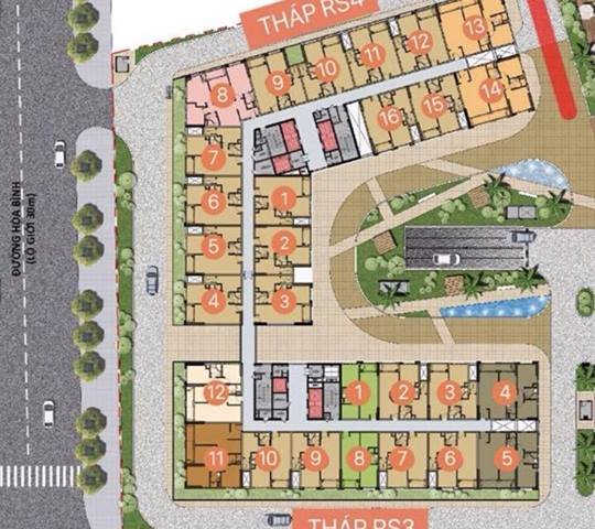 CHCC Ricstar Novaland 278 Hòa Bình, Hiệp Tân, Tân Phú, 59.6m2, 2.6 tỷ, LH: 0944240055 Hồng Ân