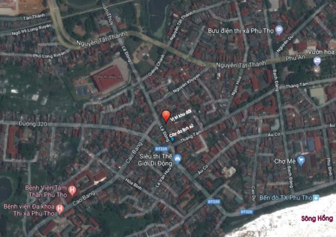 Bán nhà mặt phố tại phường Âu Cơ, Phú Thọ, Phú Thọ diện tích 460.5m2
