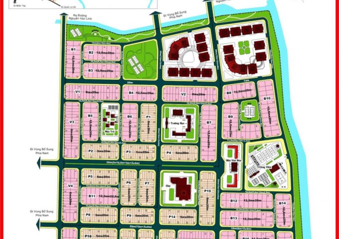 Lô đất sổ hồng riêng An Phú Tây, Sadeco chính chủ bán không phải môi giới