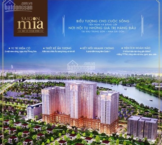 Cần bán căn hộ Saigon Mia chính chủ, giá 2 tỷ 700, LH 0918 663 649