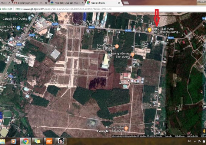 Bán đất tại Đường Bến Tượng, Bàu Bàng, Bình Dương diện tích 1700m2 giá 1450 Triệu