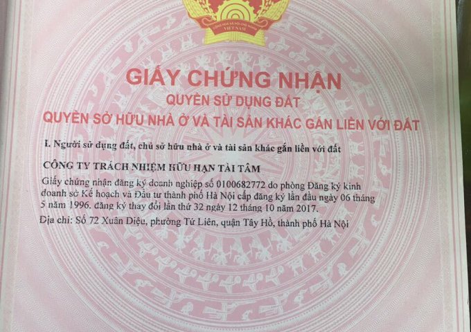 Bán đất KĐT Tài Tâm, Phủ Lý, Hà Nam, cách KS Mường Thanh Hà Nam 1.5km, từ 600tr/lô, nhận luôn sổ đỏ