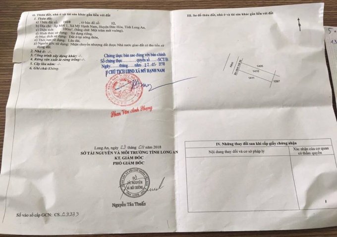 Nhà khu dân cư ở Mỹ Hạnh Nam , đường vào bệnh viện Hàn Quốc