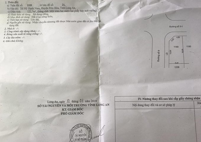 Đất nền trong khu dân cư Trần anh , Mỹ Hạnh Nam, Long An