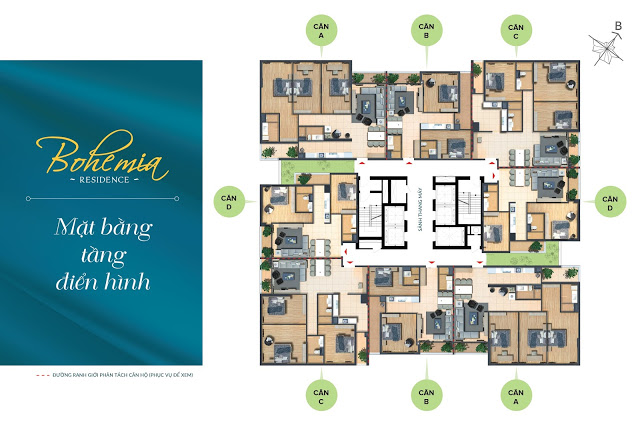 CĐT Vinaconex chung cư Bohemia số 25 Nguyễn Huy Tưởng đã cất nóc, ưu đãi đặc biệt