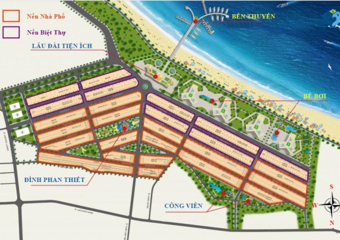 Chính chủ cần bán nền E4 giá tốt nhất Ocean Dunes, phố biển Rạng Đông