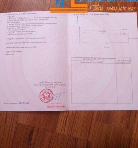 Bán nhà số 34B/453 Thiên Lôi, Vĩnh Niệm, Lê Chân, Hải Phòng