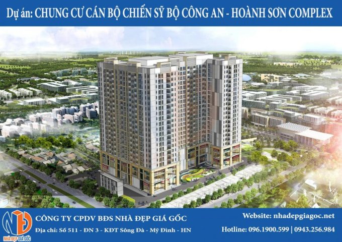 Chung cư giá rẻ hoàng sơn complex 282NHT Giá chỉ 20tr/m2 đã VAT và chênh