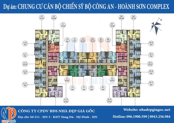 Chung cư giá rẻ hoàng sơn complex 282NHT Giá chỉ 20tr/m2 đã VAT và chênh