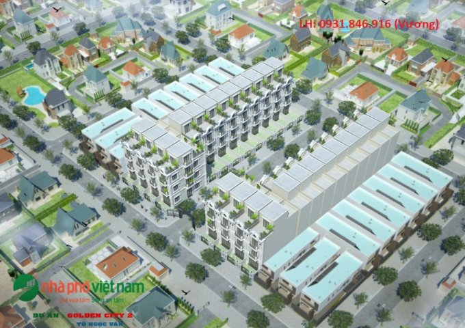 Nhà Tô Ngọc Vân, Q12, mở bán dự án Golden City 2, 1 trệt 3 lầu, giá F1