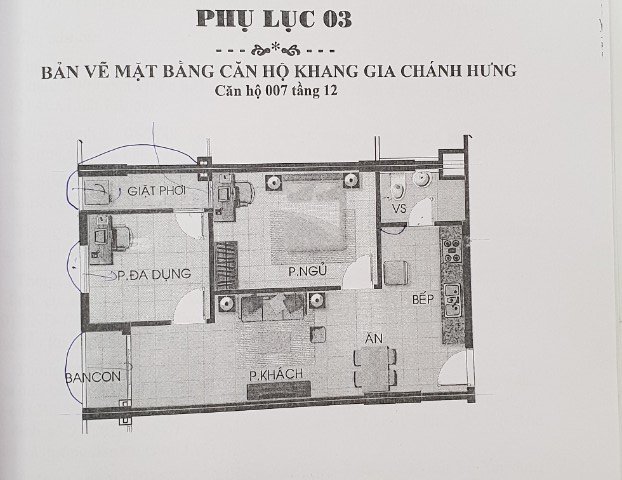 Bán căn hộ Chung cư Khang Gia - quận 8 – Gần cầu Chánh Hưng và chợ Phạm Thế Hiển