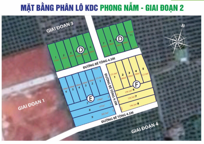 Chỉ còn 6 lô đất nền phân lô gần UBND xã Phong Nẫm, giá chủ đầu tư
