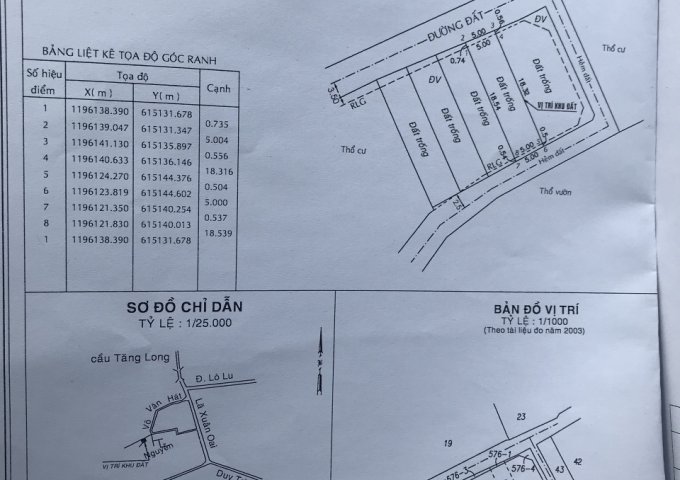 Cần tiền bán gấp lô đất hẻm 208 Võ Văn Hát, DT: 98m2 giá 3.35 tỷ