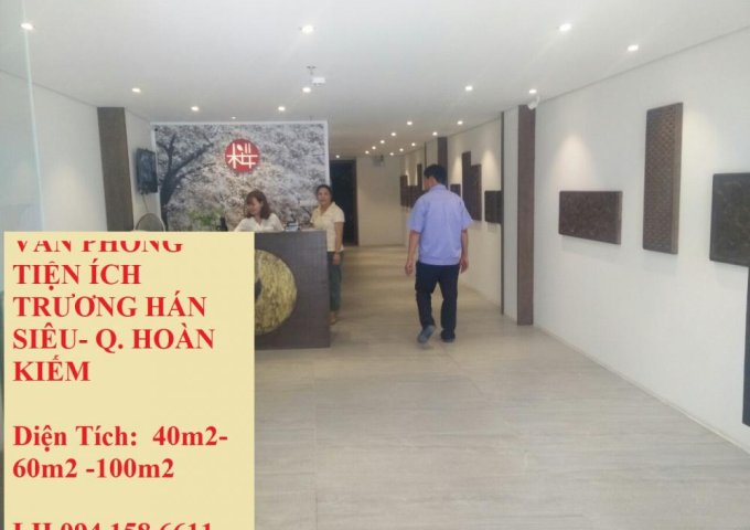 Văn phòng Cho Thuê quận Hai Bà Trưng, mặt phố Nguyễn Du, DT 40m2. Lh: 0941586611