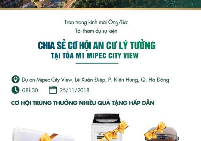 Chung cư Mipec City View Kiến Hưng, Hà Đông, tòa M1 giá rẻ