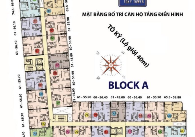 Bán căn hộ Dự án Tô Ký Tower, Quận 12,  Hồ Chí Minh diện tích 61m2, 2PN, 2WC giá 1.480 Tỷ