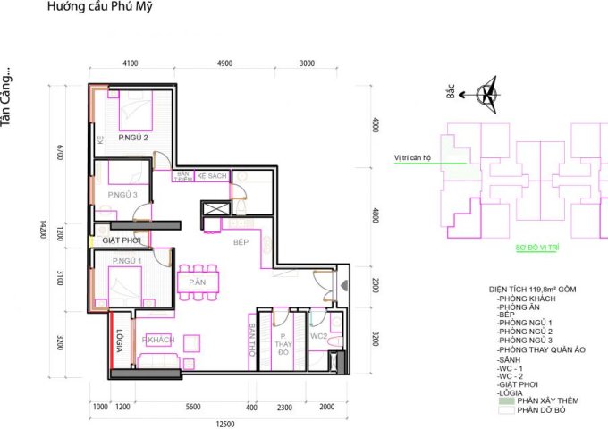 Bán căn hộ 120m2 tại chung cư Mỹ Phú, Quận 7
