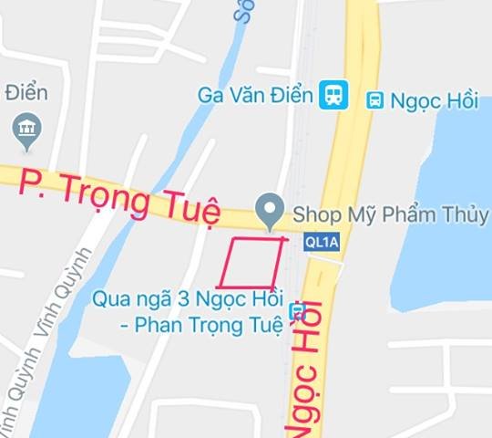 Cần bán đất phân lô mặt đường tại số 1 Phan Trọng Tuệ - Thanh Trì - Hà Nội