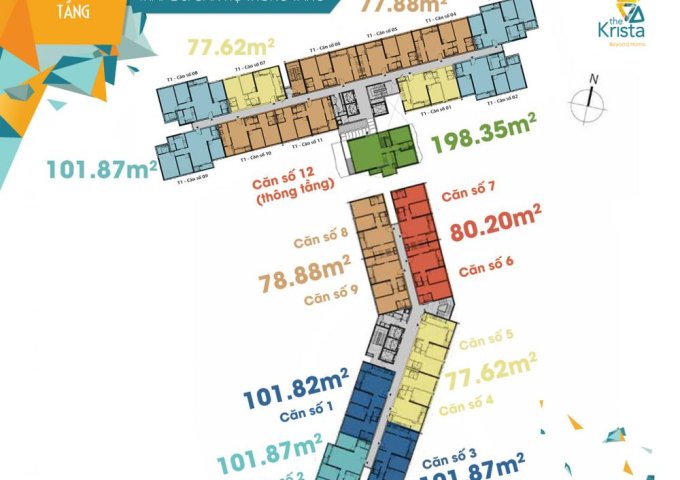 Cần bán gấp căn hộ The Krista, 2PN, view hồ bơi, giá 2.3 tỷ, giá tốt nhất. LH: 0938 658 818