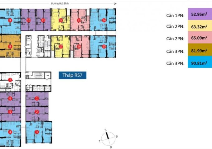 Cần tiền bán gấp căn hộ RS7-Xx.07 cán 2 phòng ngủ Richstar Hoà bình Novaland