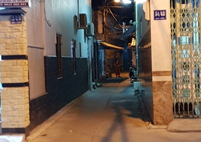 Nhà lầu mới hẻm 77B Phạm Ngũ Lão (hẻm 54 Hùng Vương). Thổ cư 100%, giấy hồng hoàn công