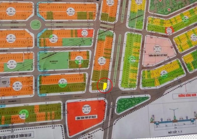 Cần bán lô đất tại khu tái định cư Phú Xuân. Tp Thái Bình