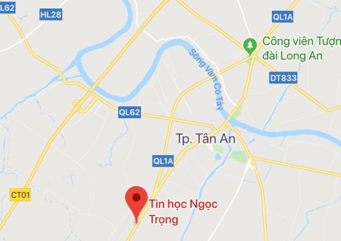 Bán 1,322m2 đất mặt tiền Quốc lộ 1A, thành phố Tân An, Long An