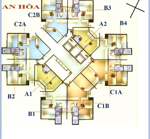 Bán căn hộ An Hòa số 60 Trần Lựu, P. An Phú, Q2, 1pn, giá 1.5 tỷ