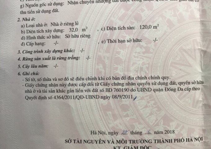 Bán nhà chính chủ ngõ 21 Hồ Ba Mẫu, phường Phương Liên, Đống Đa, Hà Nội