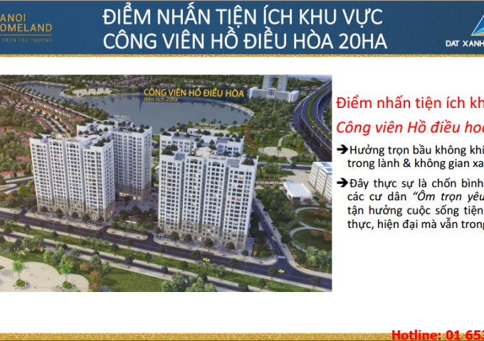 Căn ngoại giao Hanoi Homeland Long Biên - Liền kề Hồ Điều Hòa 20h.a - View Sông Hồng tuyệt đẹp