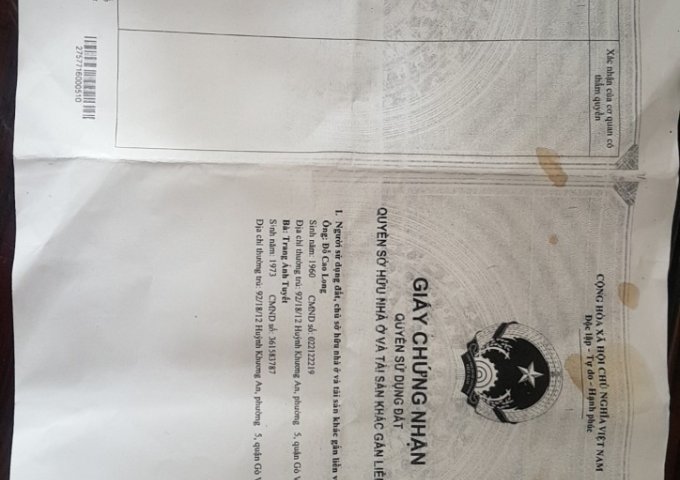 Bán đất thổ cư xã Xuân Thới Sơn Hoc Mon giá rẻ ,sổ hồng riêng