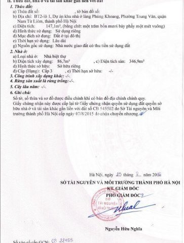 Bán căn biệt thự khu nhà ở Quốc hội, số 258 Lương Thế Vinh, DT 215.5m2, giá 27tỷ