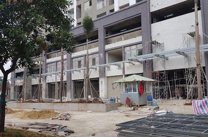 Cho thuê shophouse khu RichStar ngay mặt tiền 278 Hòa Bình, khu cao cấp Novaland, giá 35tr/100m2