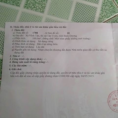 Bán nhanh MT 5m khu D Vsip 2 mở rộng mặt tiền D5