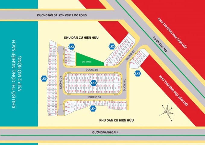 Bán đất tại mặt tiền  Đường ĐT 742, Tân Uyên, Bình Dương diện tích 65m2 giá 650 Triệu.