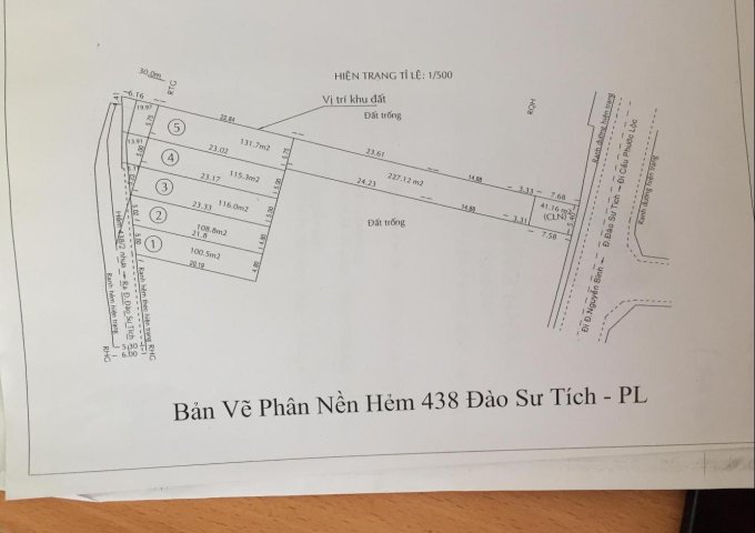 Cần bán đất nền Đào Sư Tích, 1 lô 5.02x21,8m, giá 27tr/m2, vị trí đẹp sát mặt đường