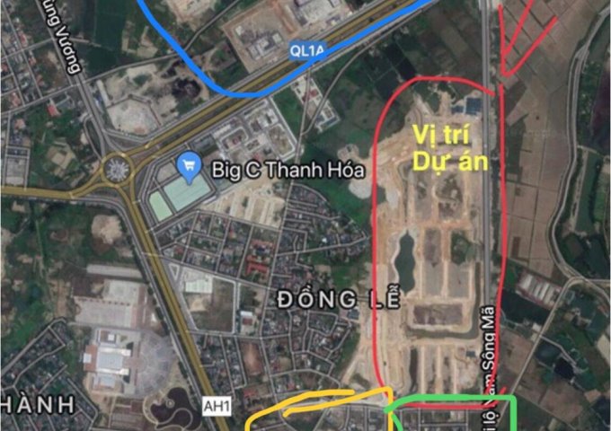 Bán đất MB 199 Đông Hải sau khách sạn Central, cạnh Big C Thanh Hoá