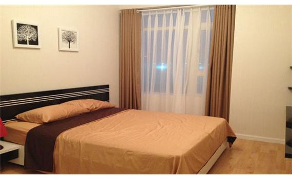 Cho thuê căn hộ chung cư Satra Eximland,  Phú Nhuận, 2 phòng ngủ thiết kế châu Âu giá 15 triệu/tháng.