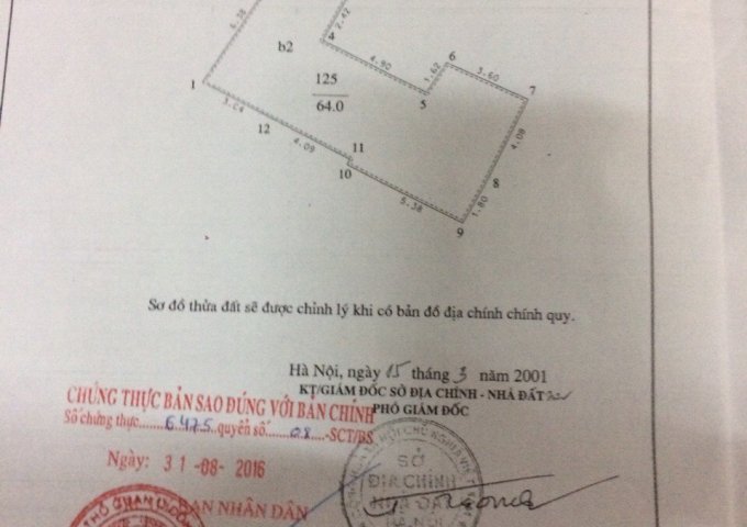 Chính chủ bán nhà số 4 ngách 15 ngõ Thổ Quan, Khâm Thiên, LH: 091431926