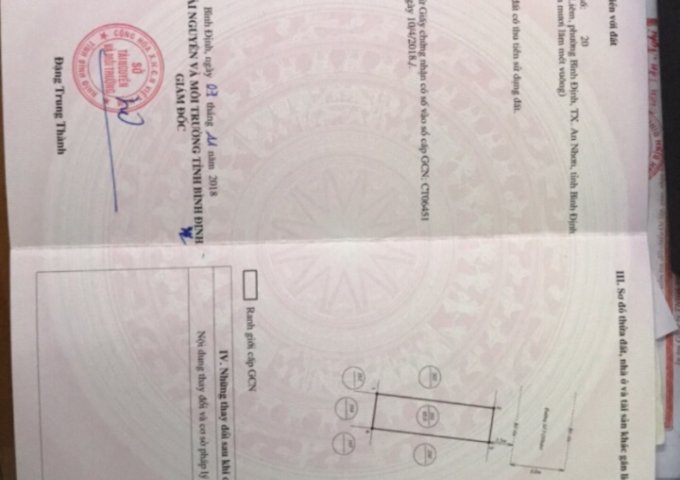 cuối năm cần bán gấp đất nền tại KDC vĩnh liêm tx an nhơn.