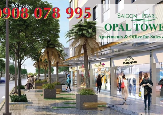 Bán căn hộ 2 PN Opal Tower (Saigon Pearl) Nguyễn Hữu Cảnh, Bình Thạnh, giá gốc chủ đầu tư
