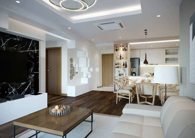 Cho thuê căn hộ cao cấp Golden Palace Lê Văn Lương, DT 130m2, 3 phòng ngủ, 2wc, đầy đủ tiện nghi