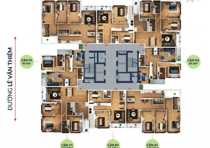 Bán căn hộ chung cư Bohemia Residence 25 Nguyễn Huy Tưởng, Thanh Xuân, Hà Nội